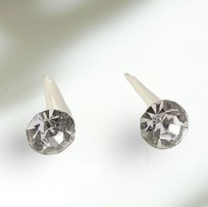 #Z26 New Earrings Crystal Studs Minimalist Tiny 1 pair Earrings & Backs